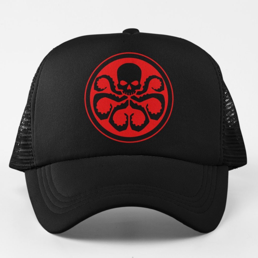 NEW HYDRA Logo Foam Trucker Mesh Snapback Hat BLACK